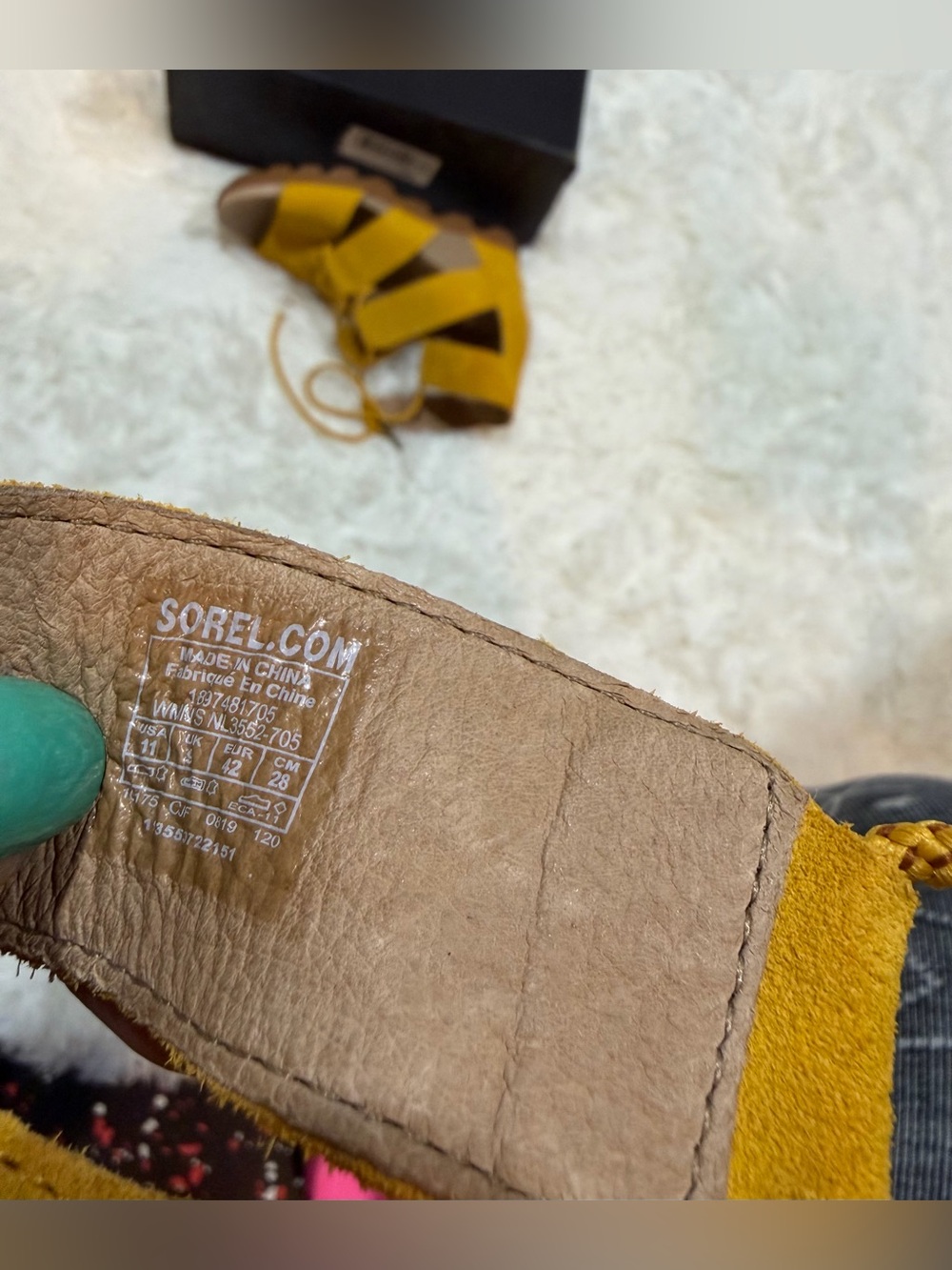 Women’s Sorel Joanie II Lace Wedge Sandals - Size 11 - Picture 13 of 15